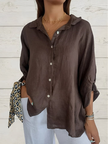 Margaux | Chemise ample à manches retroussées pour femme