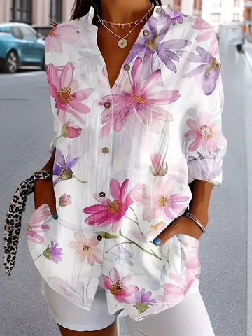 Jocelyn | Chemise Légère Fleurie Femme