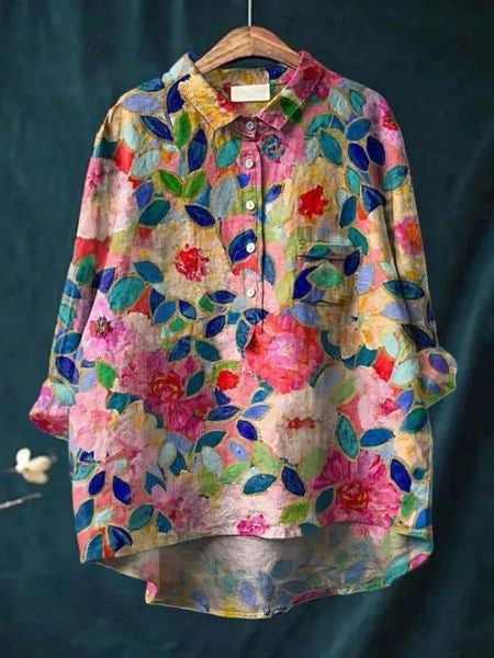 Camélia | Chemise légère à motif floral pour femme