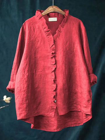 Bente | Blouse ample à volants pour femme